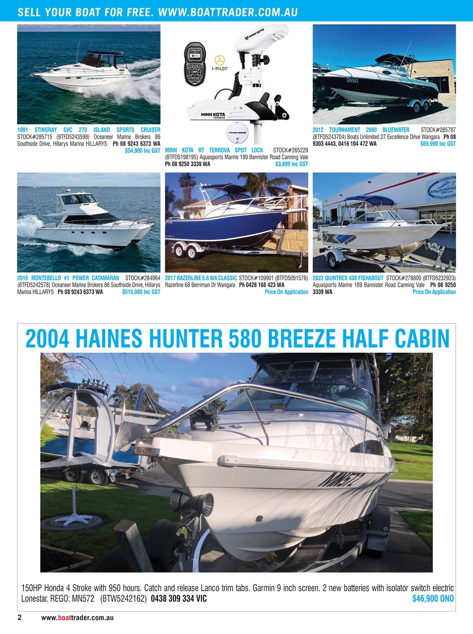 Boat Trader Australia Preview Pages