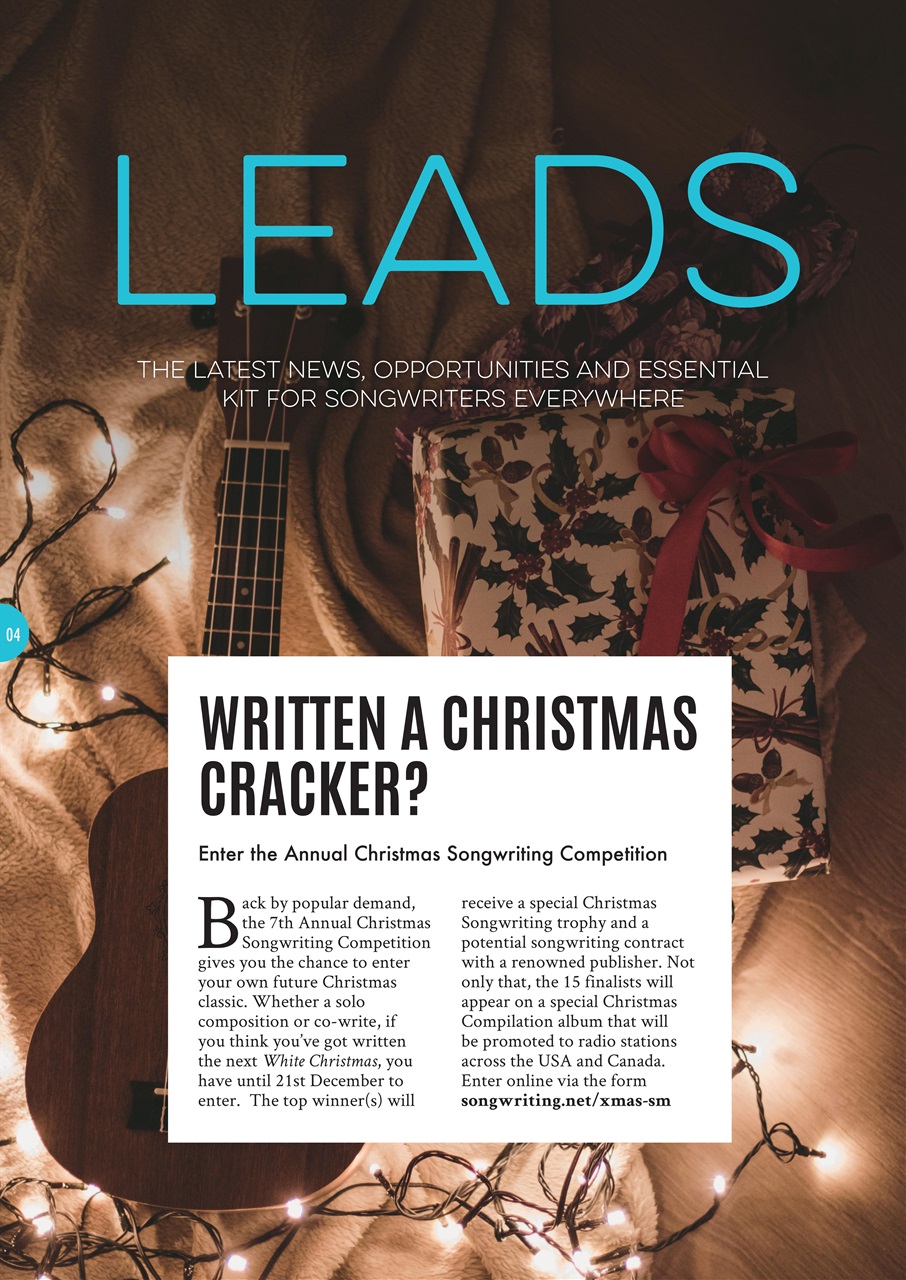 Songwriting Magazine Preview Pages