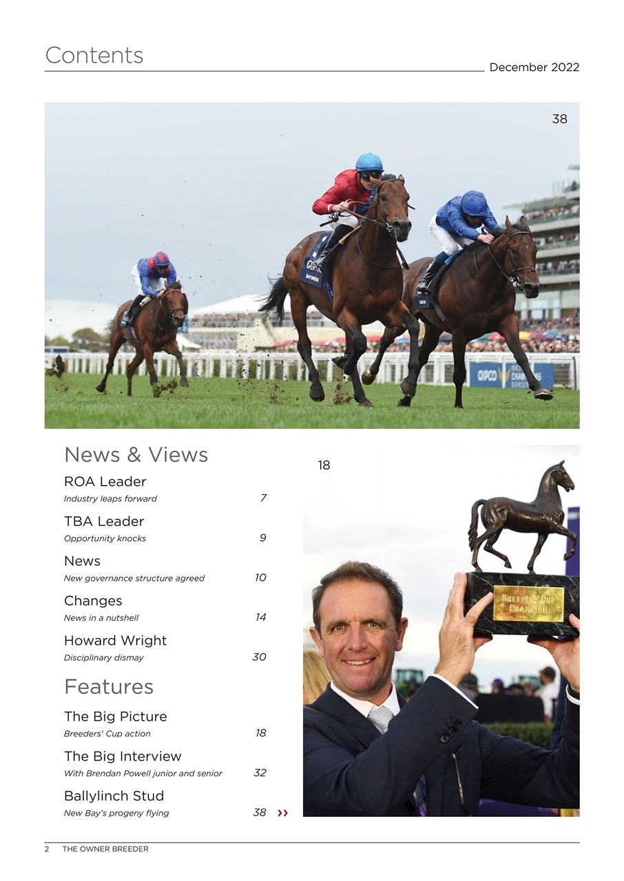 The Owner Breeder Preview Pages