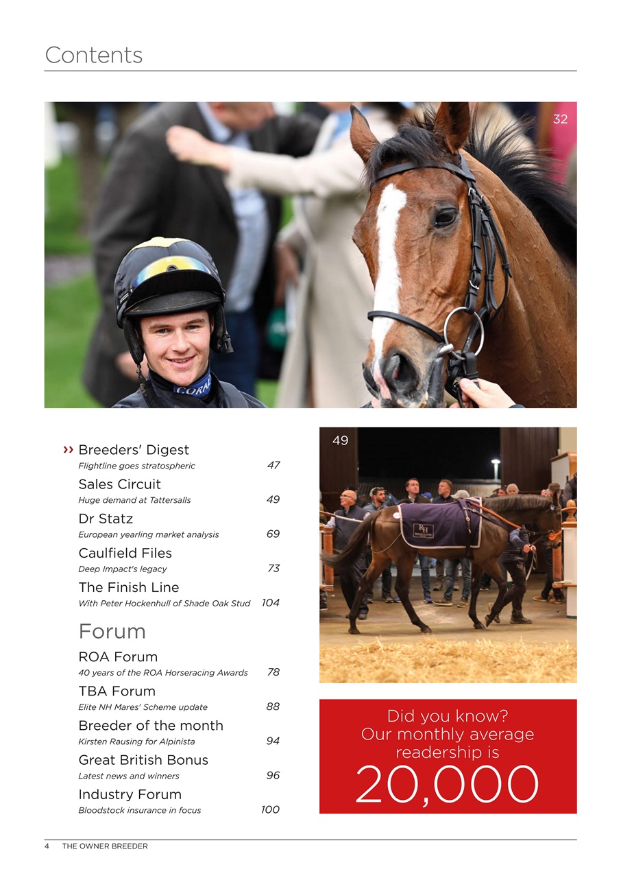 The Owner Breeder Preview Pages