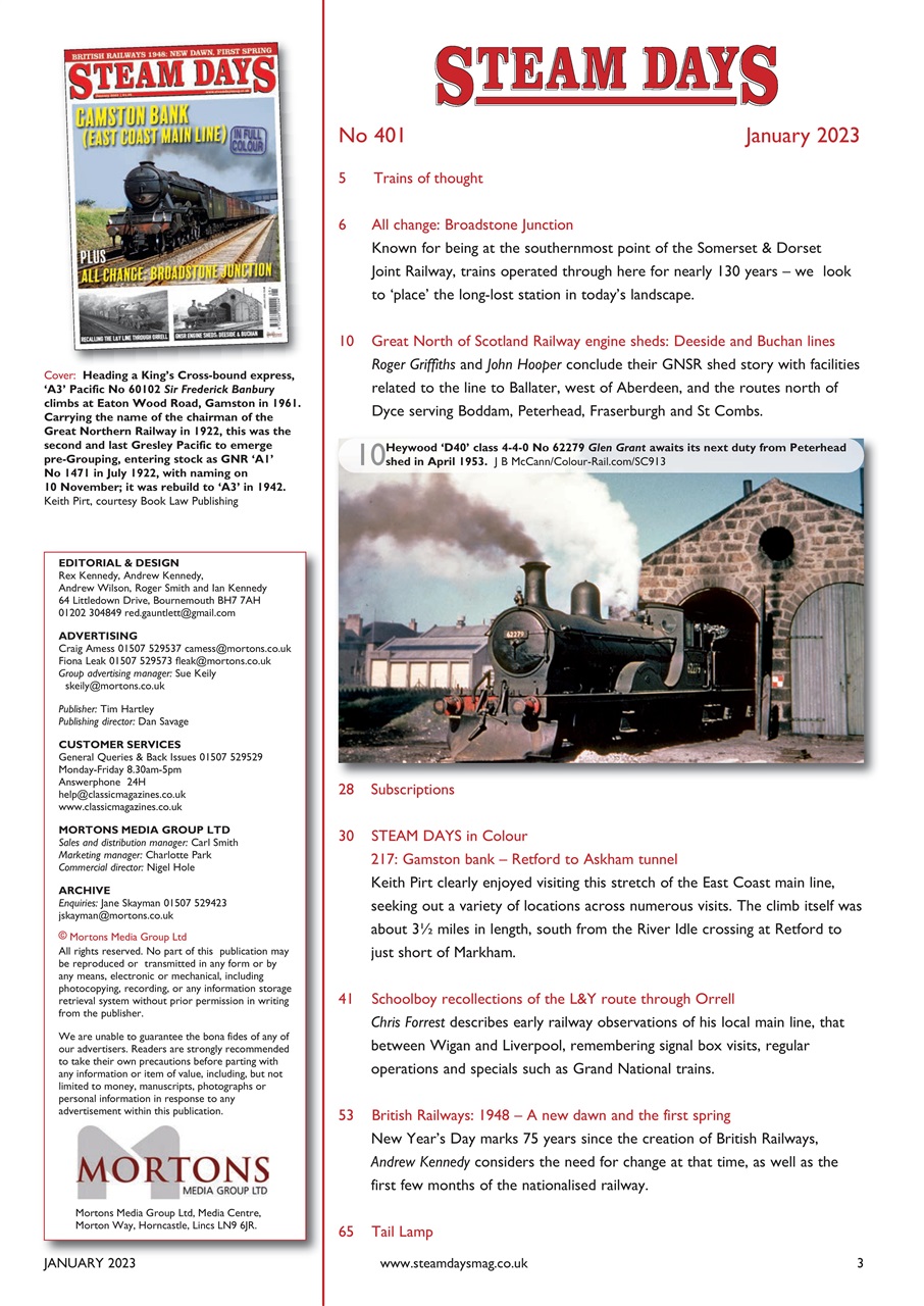 Steam Days Preview Pages