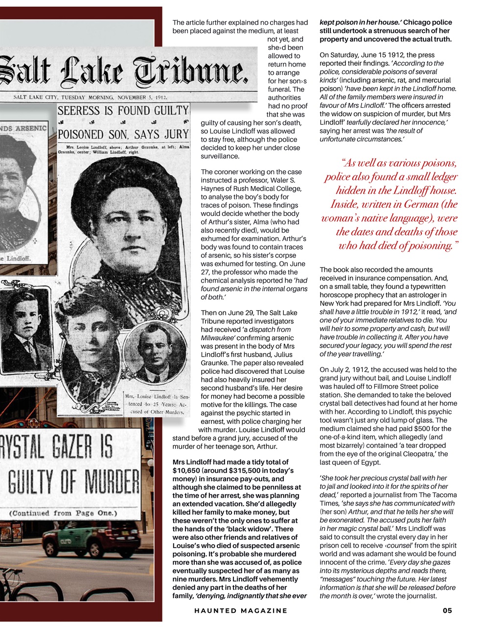 Haunted Magazine Preview Pages