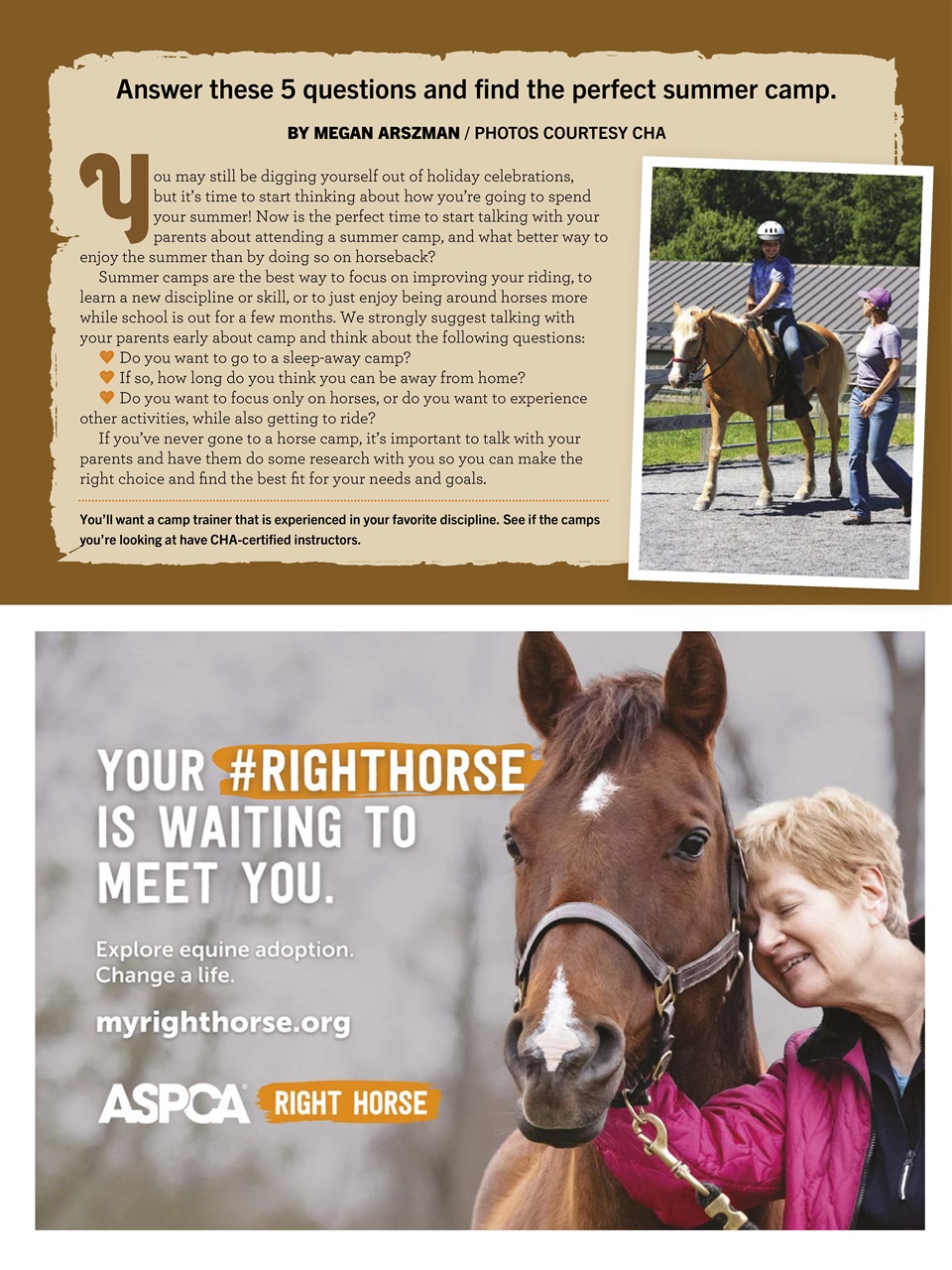 Young Rider Magazine Preview Pages