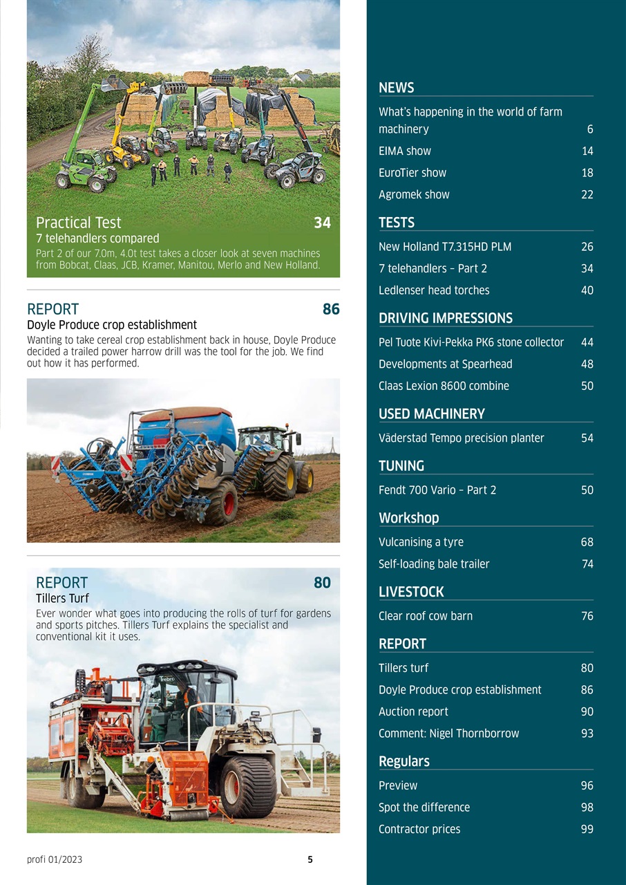 Profi International Preview Pages