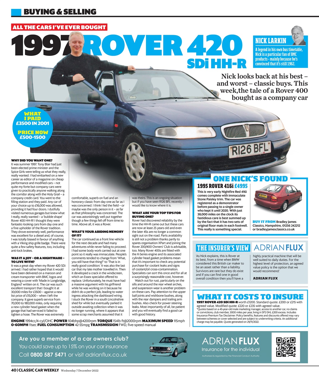 Classic Car Weekly Preview Pages
