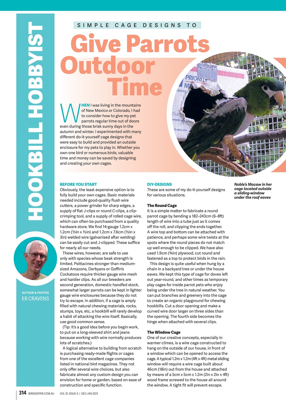 Australian Birdkeeper Magazine Preview Pages