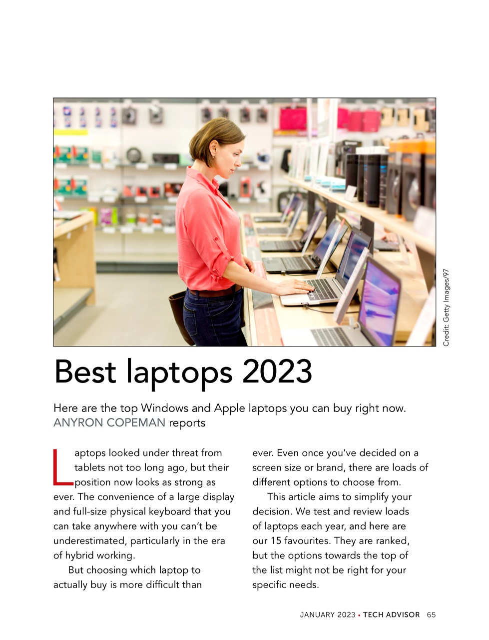 Tech Advisor Preview Pages