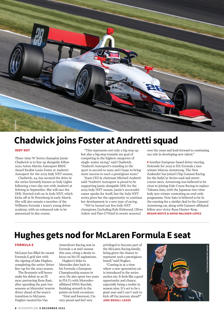 Autosport Preview Pages