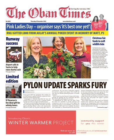 The Oban Times & Lochaber Times issue 8th December, 2022