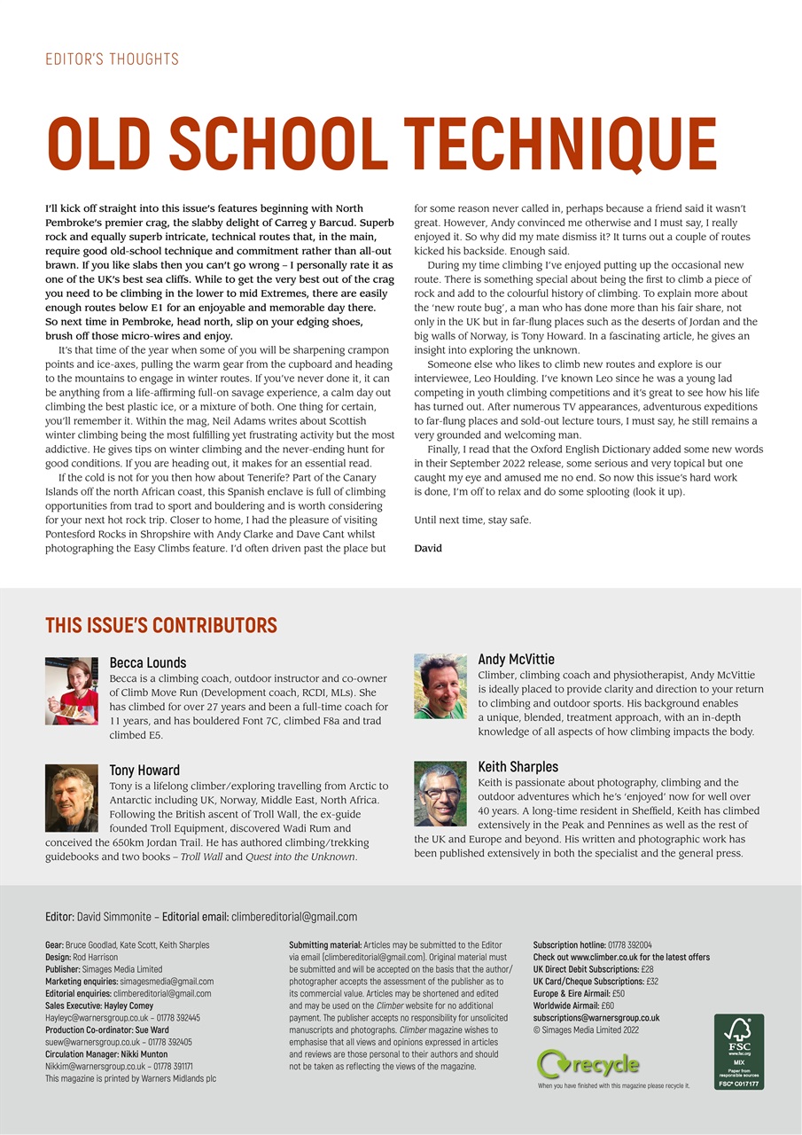 Climber Preview Pages