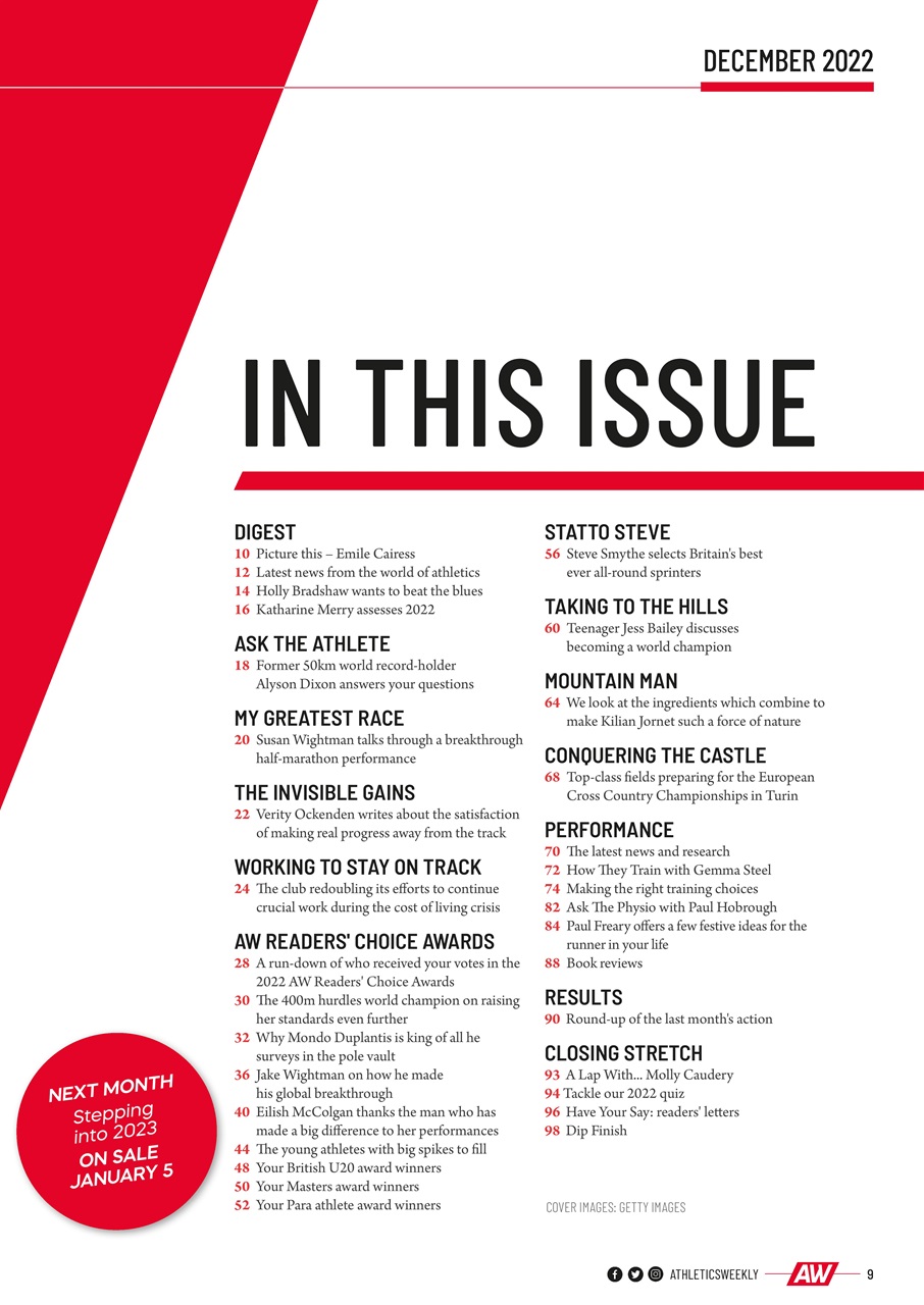 AW – Athletics Weekly Magazine Preview Pages