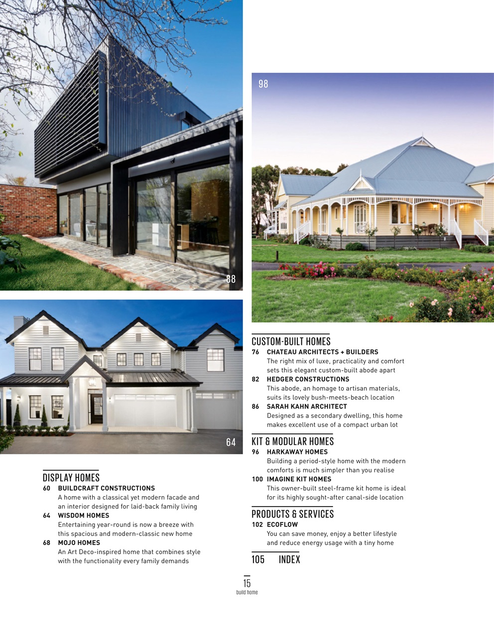 Build Home Preview Pages