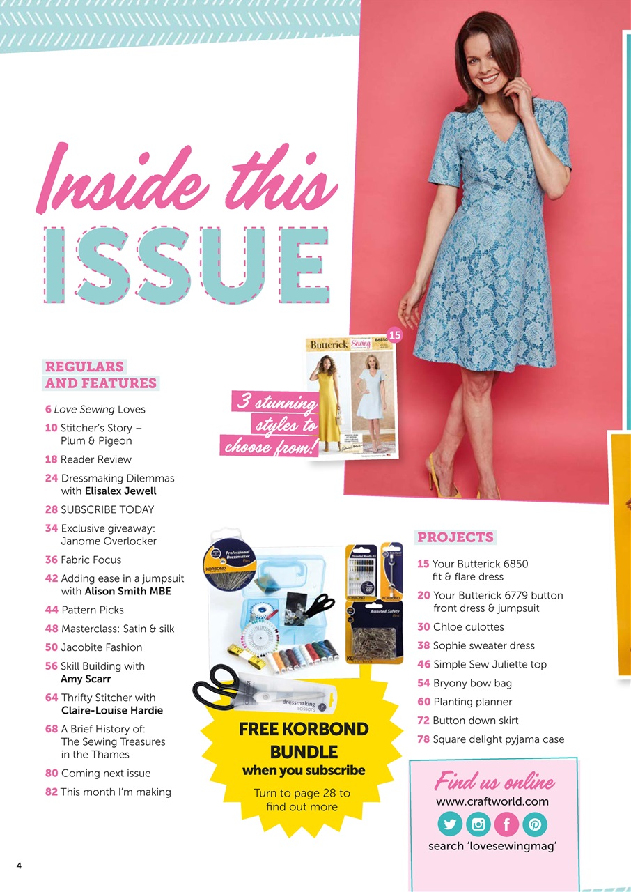 Love Sewing Preview Pages