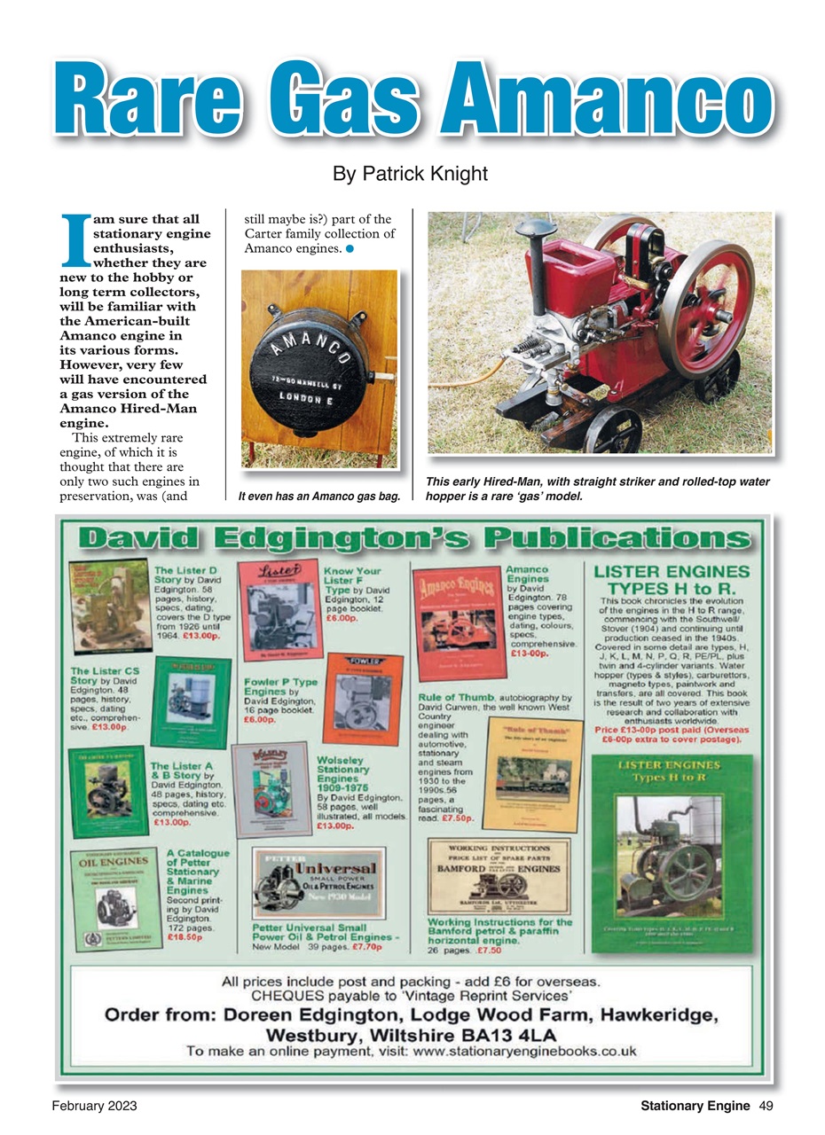 Stationary Engine Preview Pages