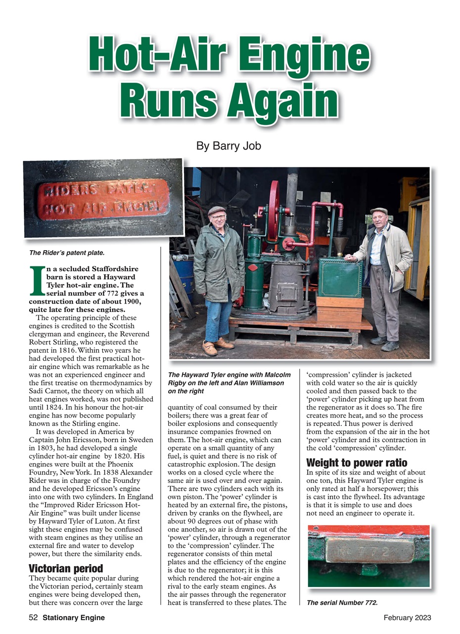 Stationary Engine Preview Pages