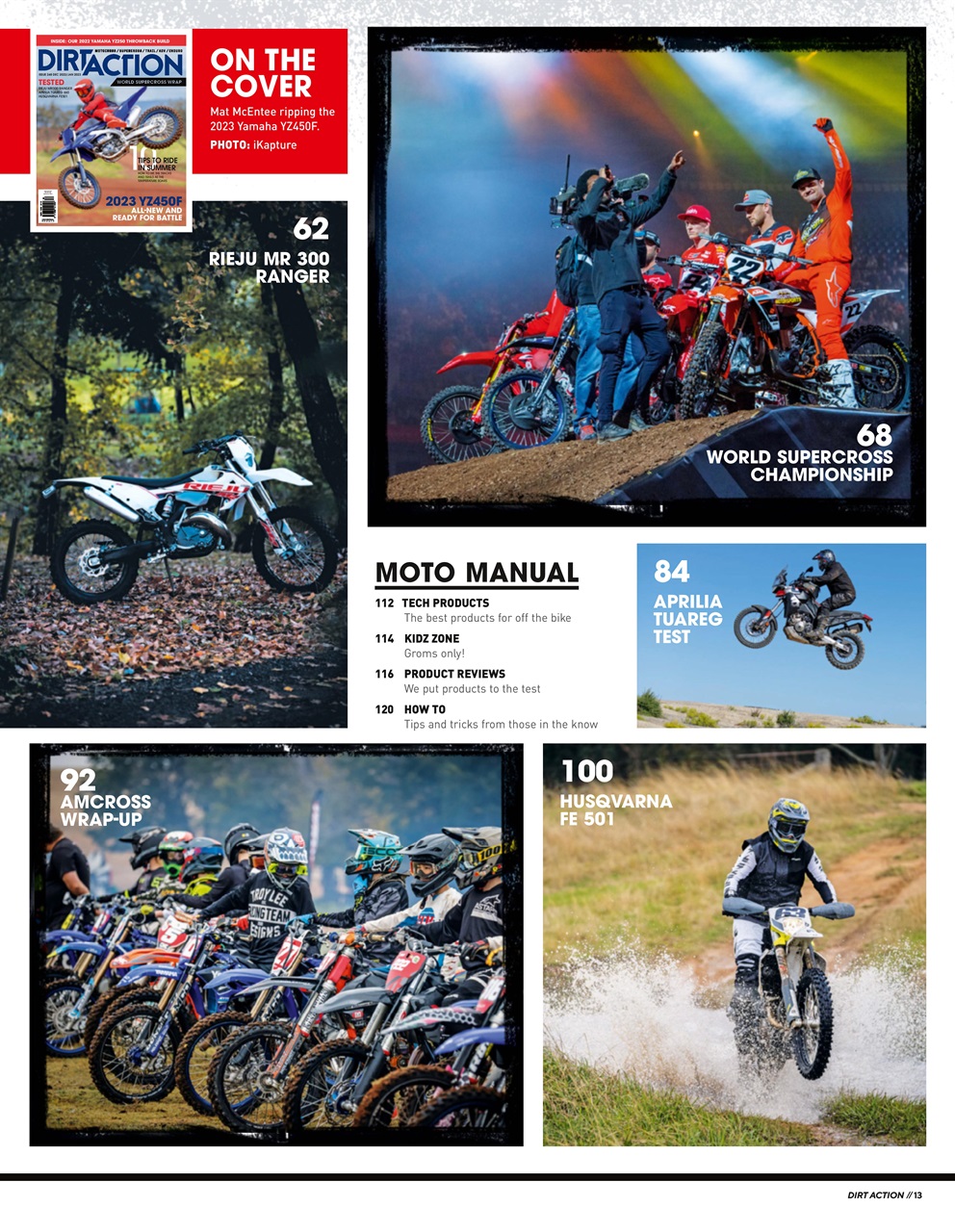 Dirt Action Preview Pages