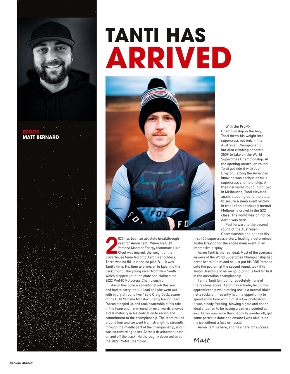 Dirt Action Preview Pages