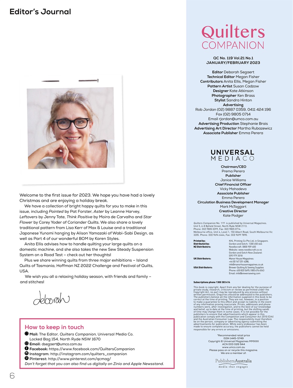 Quilters Companion Preview Pages