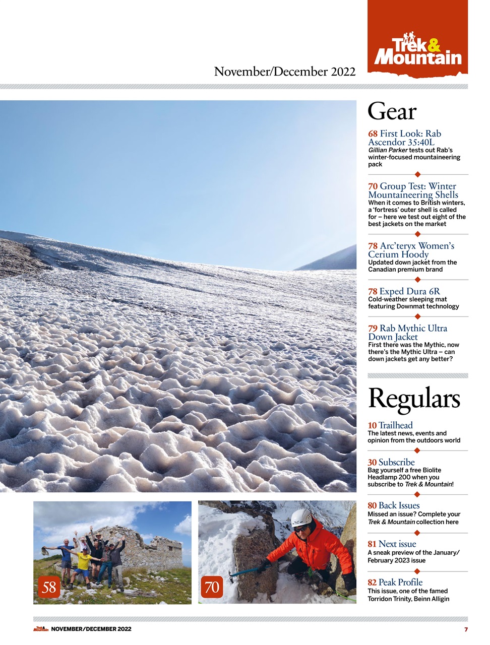 Trek & Mountain Magazine Preview Pages