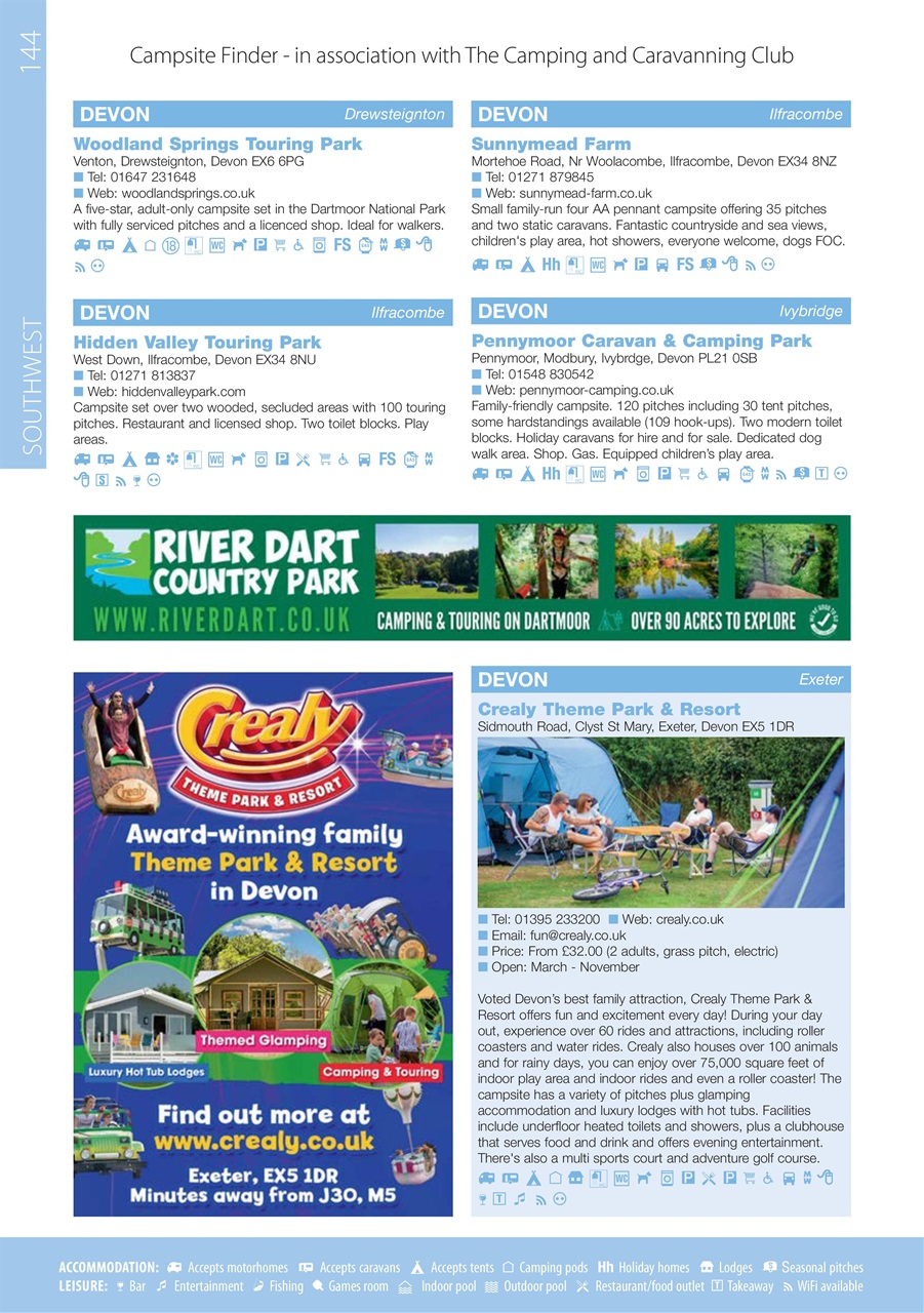 Campsite Finder Preview Pages