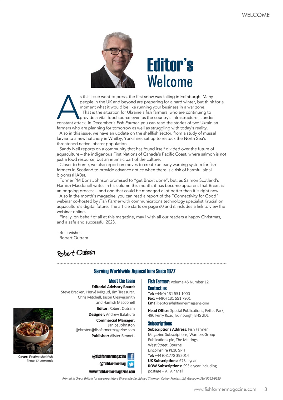 Fish Farmer Magazine Preview Pages