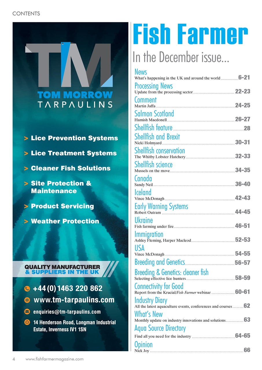 Fish Farmer Magazine Preview Pages