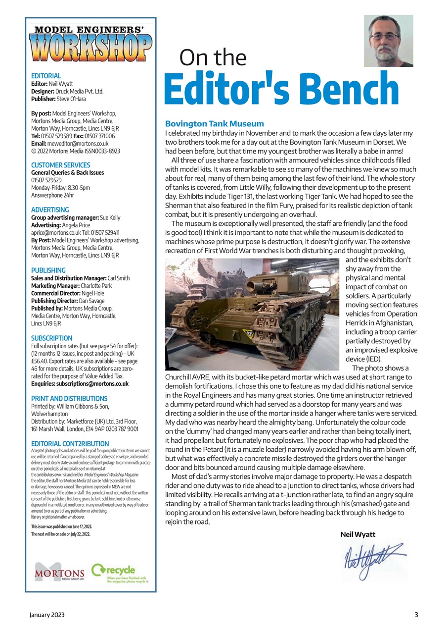 Model Engineer & Workshop Magazine Preview Pages