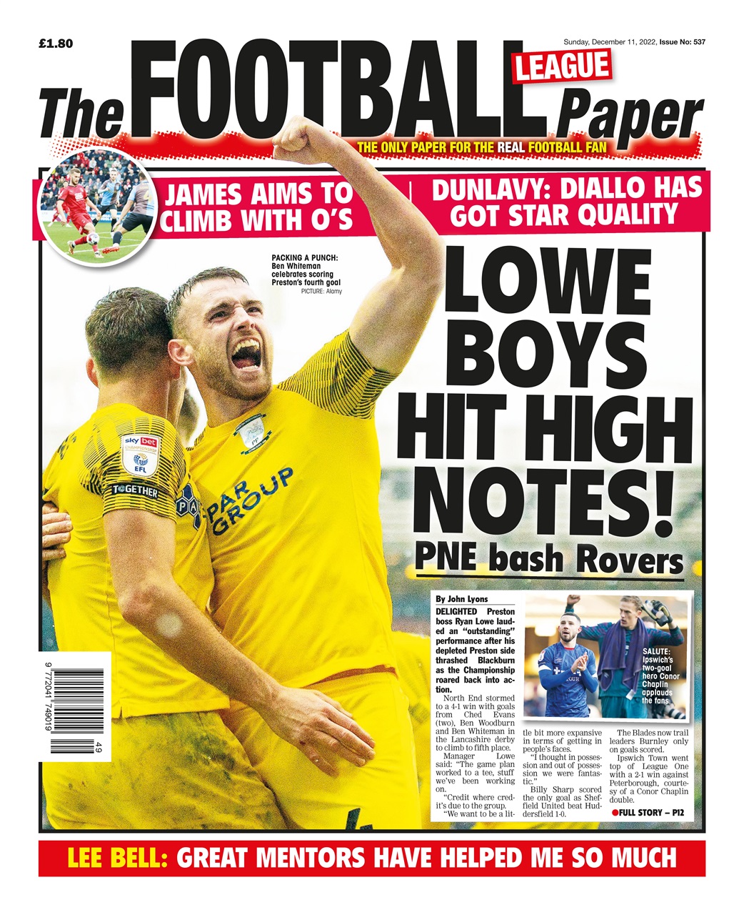 The Football League Paper Preview Pages