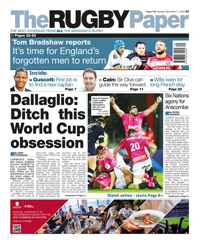 The Rugby Paper issue 11 Dec 2022