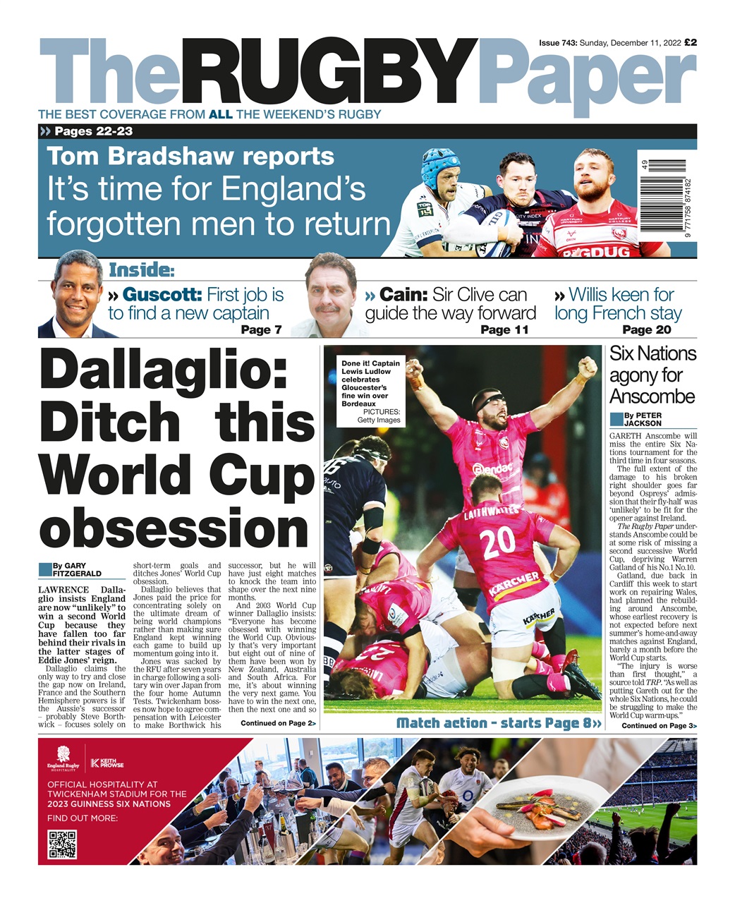 The Rugby Paper Preview Pages