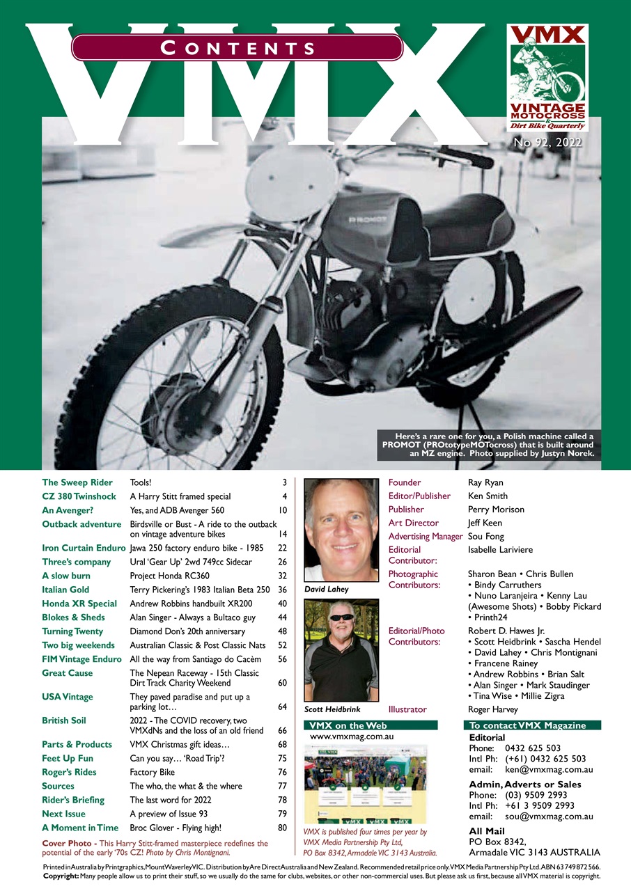 VMX Magazine Preview Pages