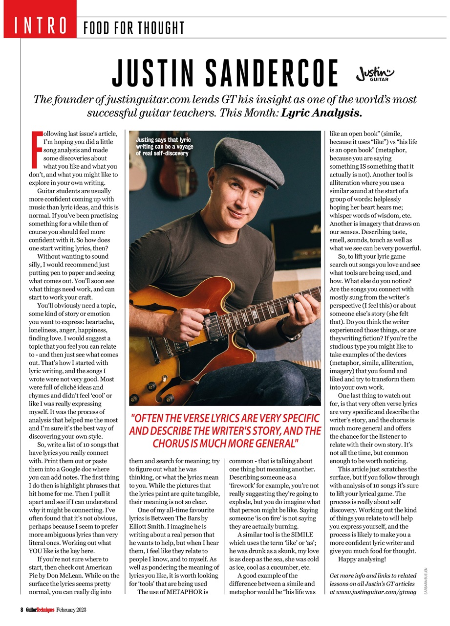 Guitar Techniques Preview Pages