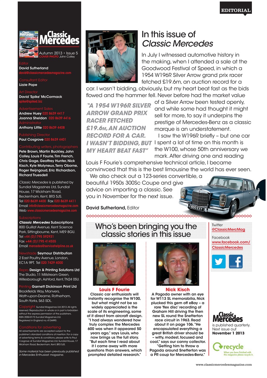 Classic Mercedes Preview Pages