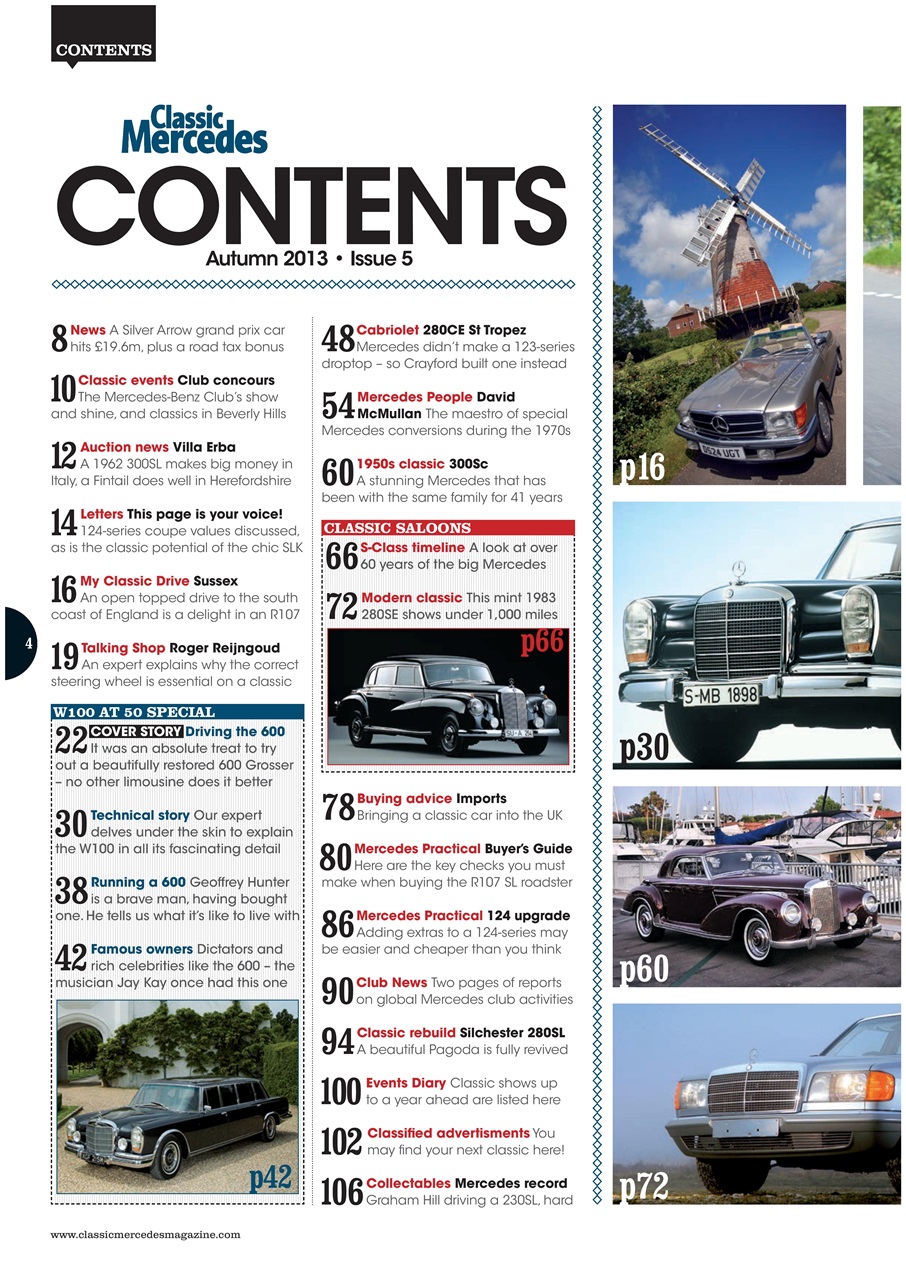 Classic Mercedes Preview Pages