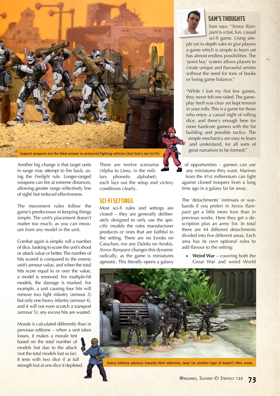 Wargames, Soldiers & Strategy Preview Pages