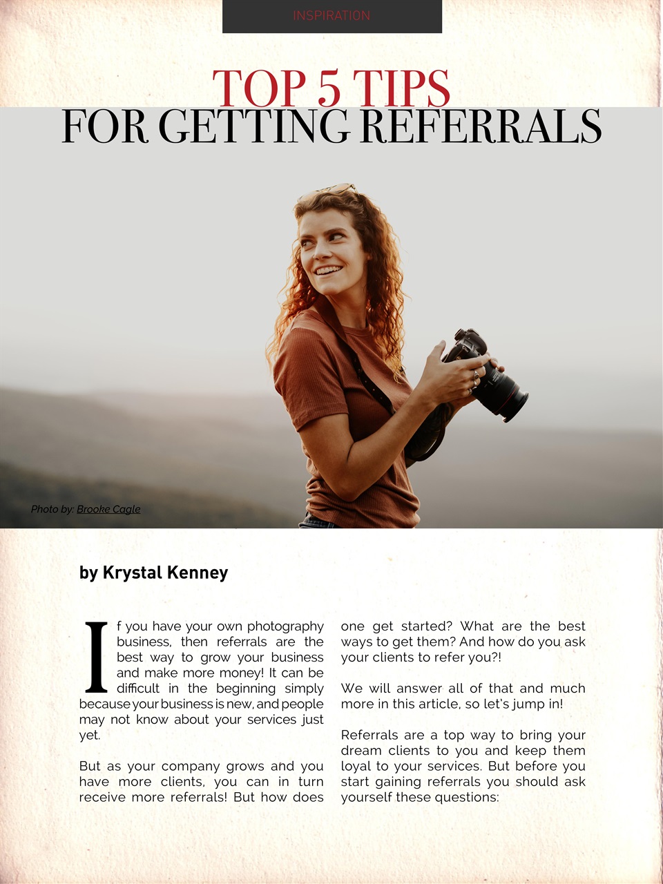 Photography Masterclass Magazine Preview Pages