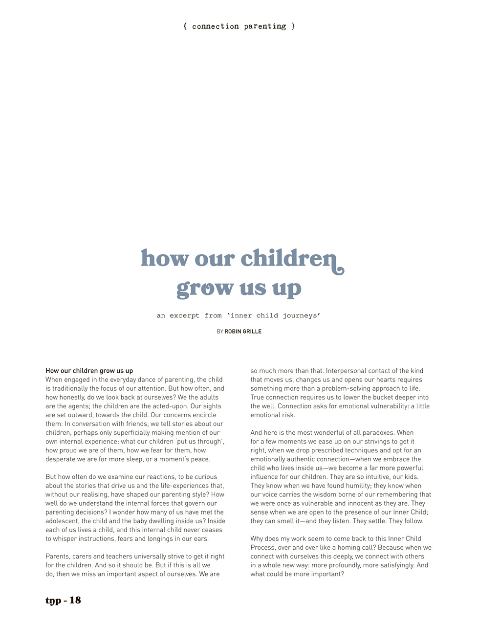The Natural Parent Magazine Preview Pages