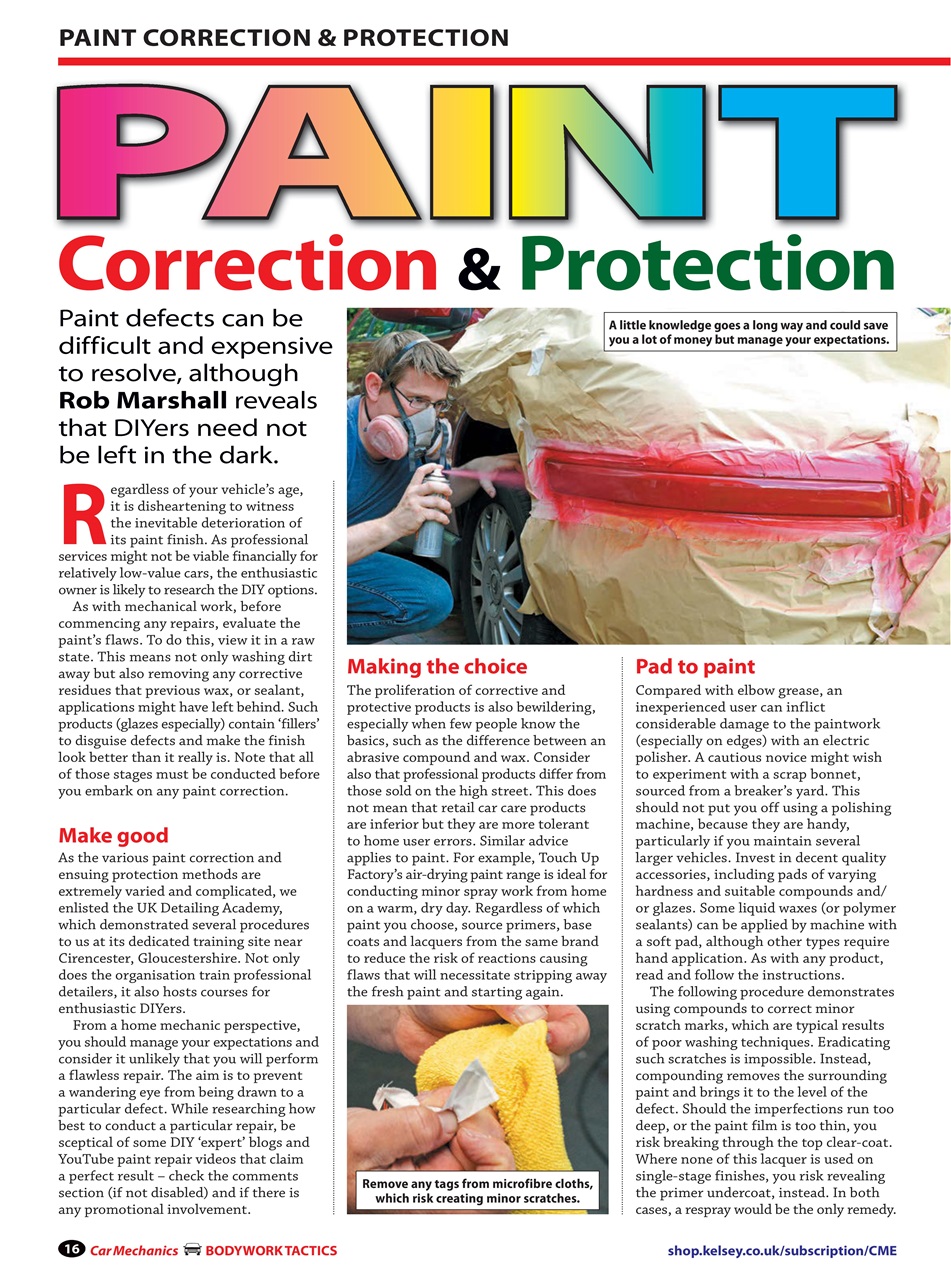 Car Mechanics Expert Magazine Bodywork Back Issue