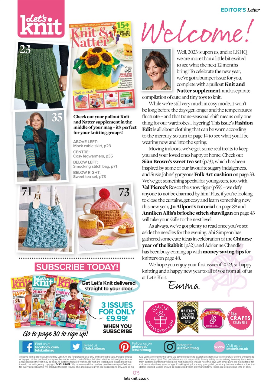 Let's Knit Preview Pages