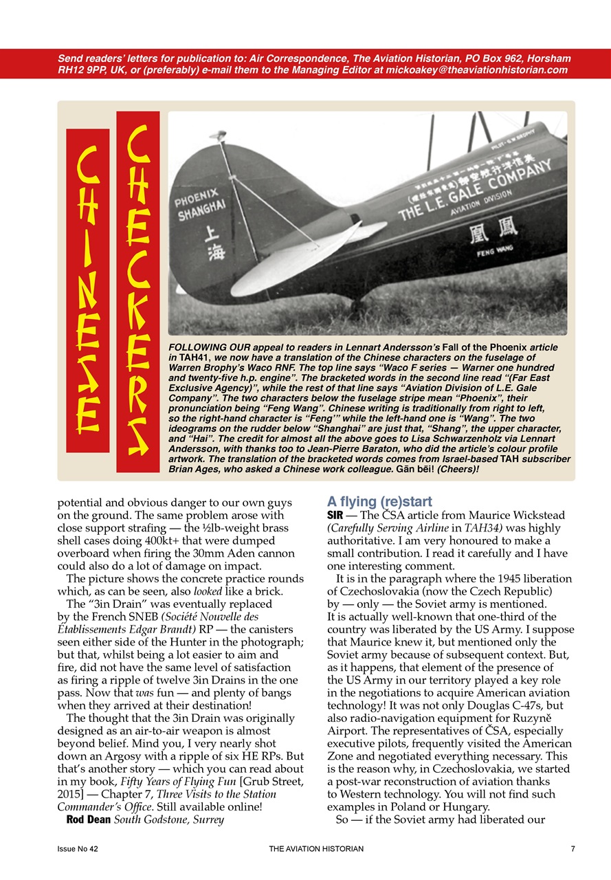 The Aviation Historian Magazine Preview Pages