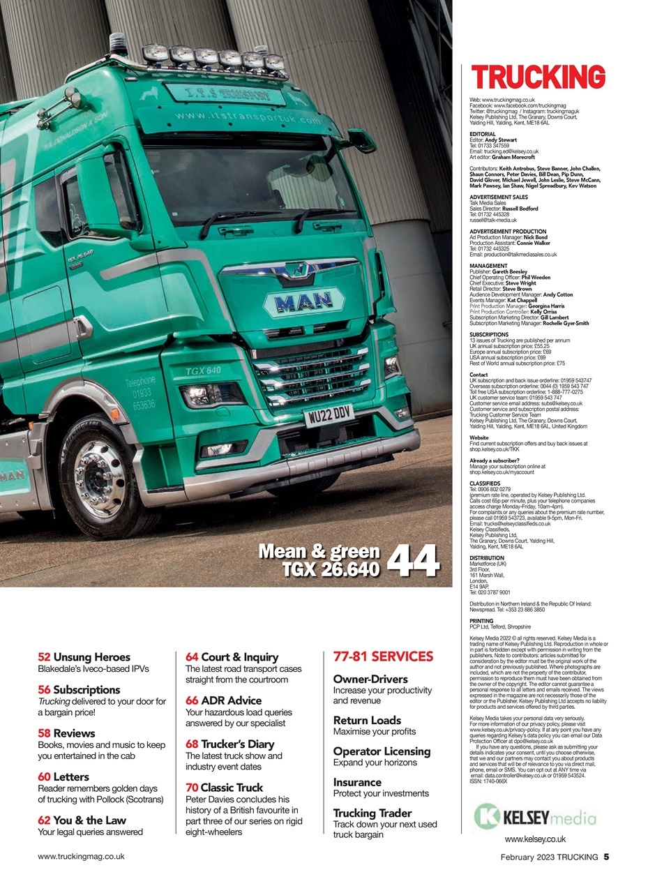 Trucking Magazine Preview Pages
