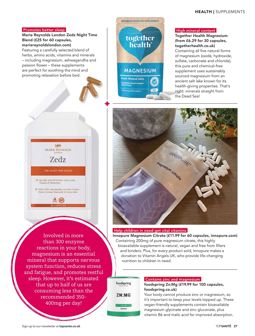 Top Sante Preview Pages