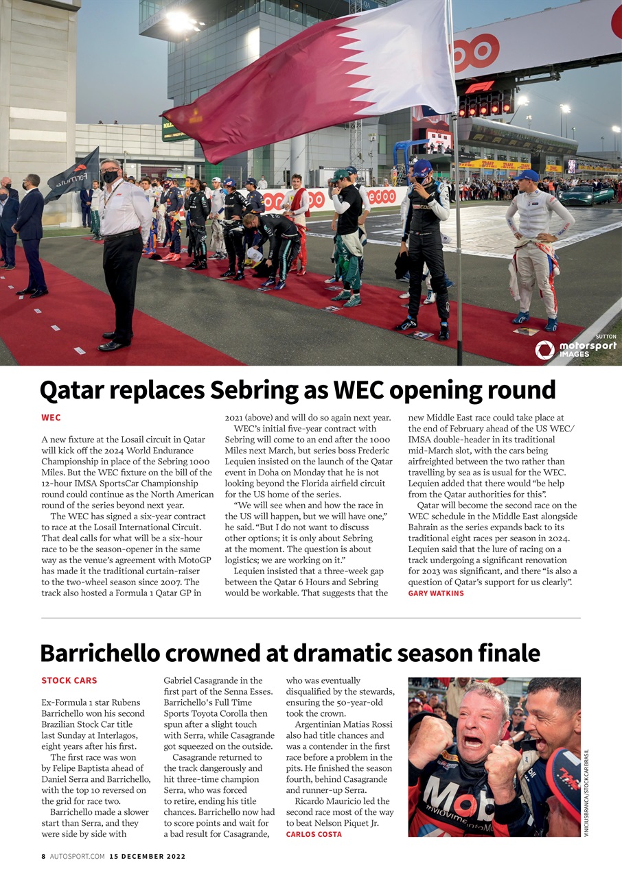 Autosport Preview Pages