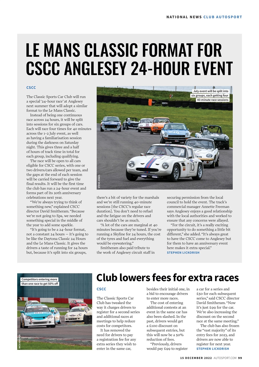 Autosport Preview Pages