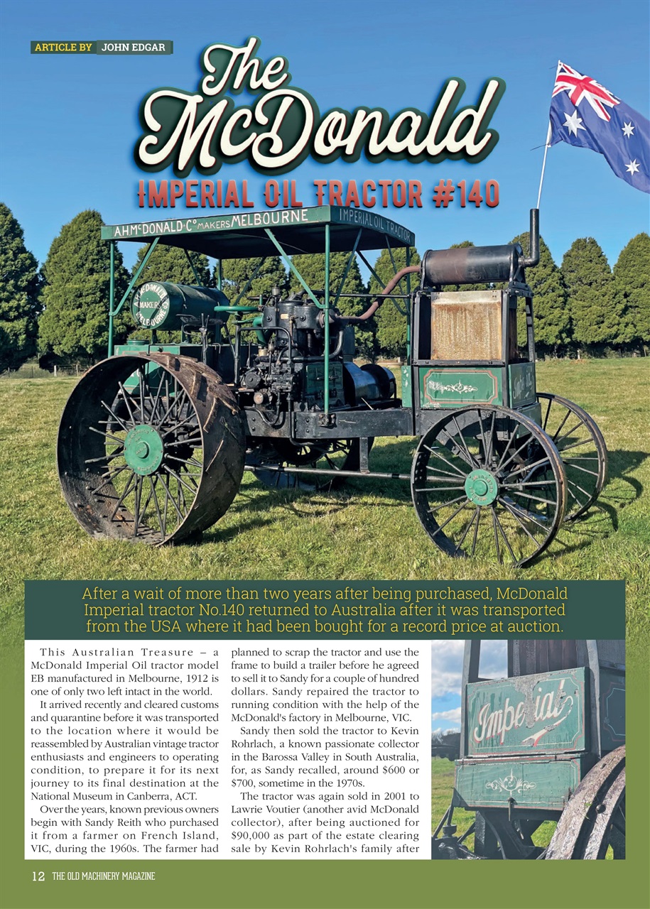 The Old Machinery Magazine Preview Pages