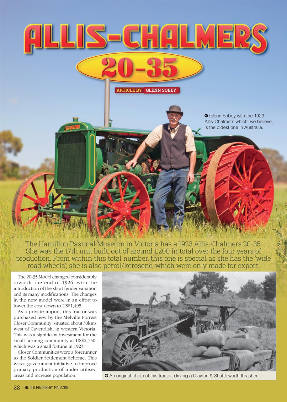 The Old Machinery Magazine Preview Pages