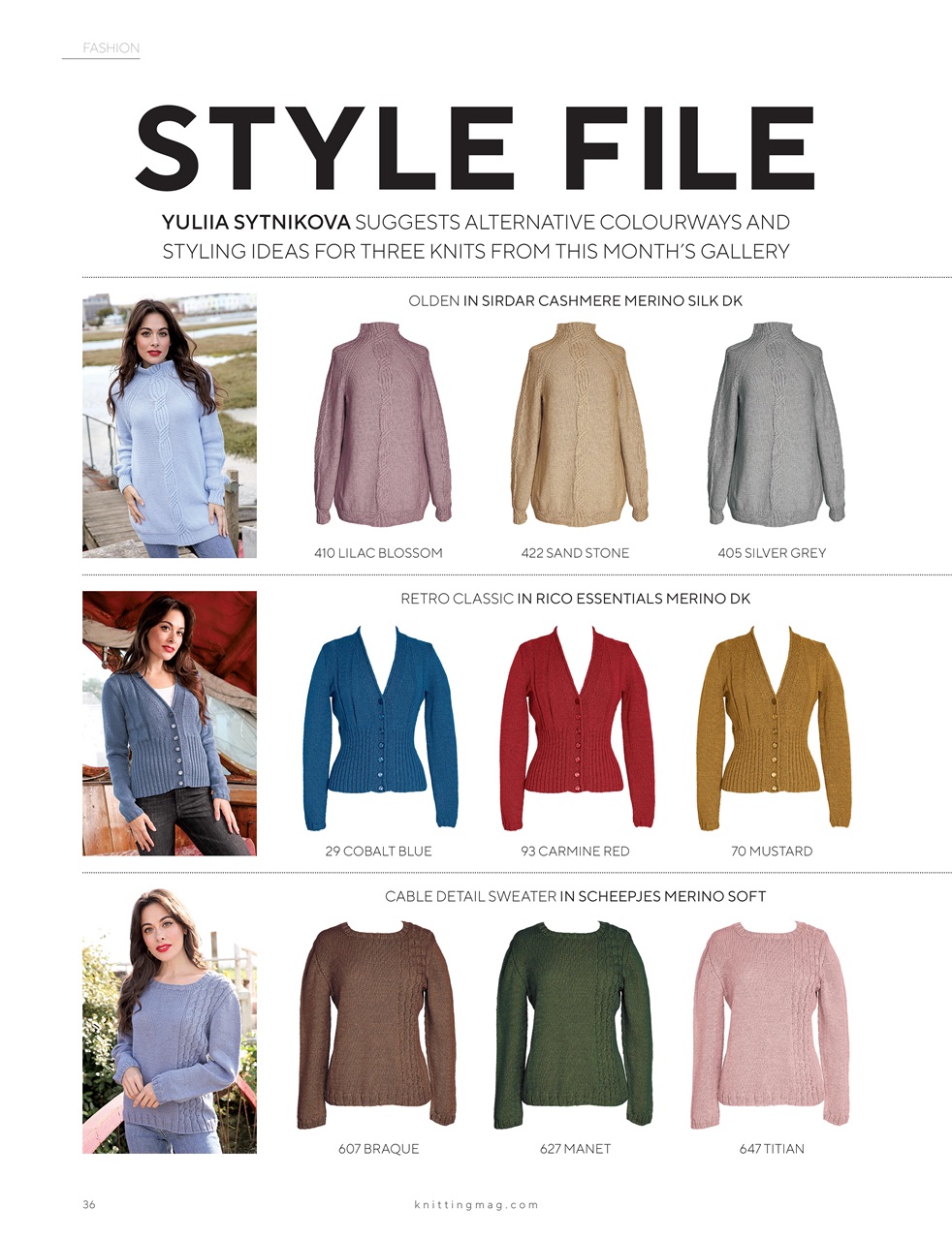 Knitting Preview Pages