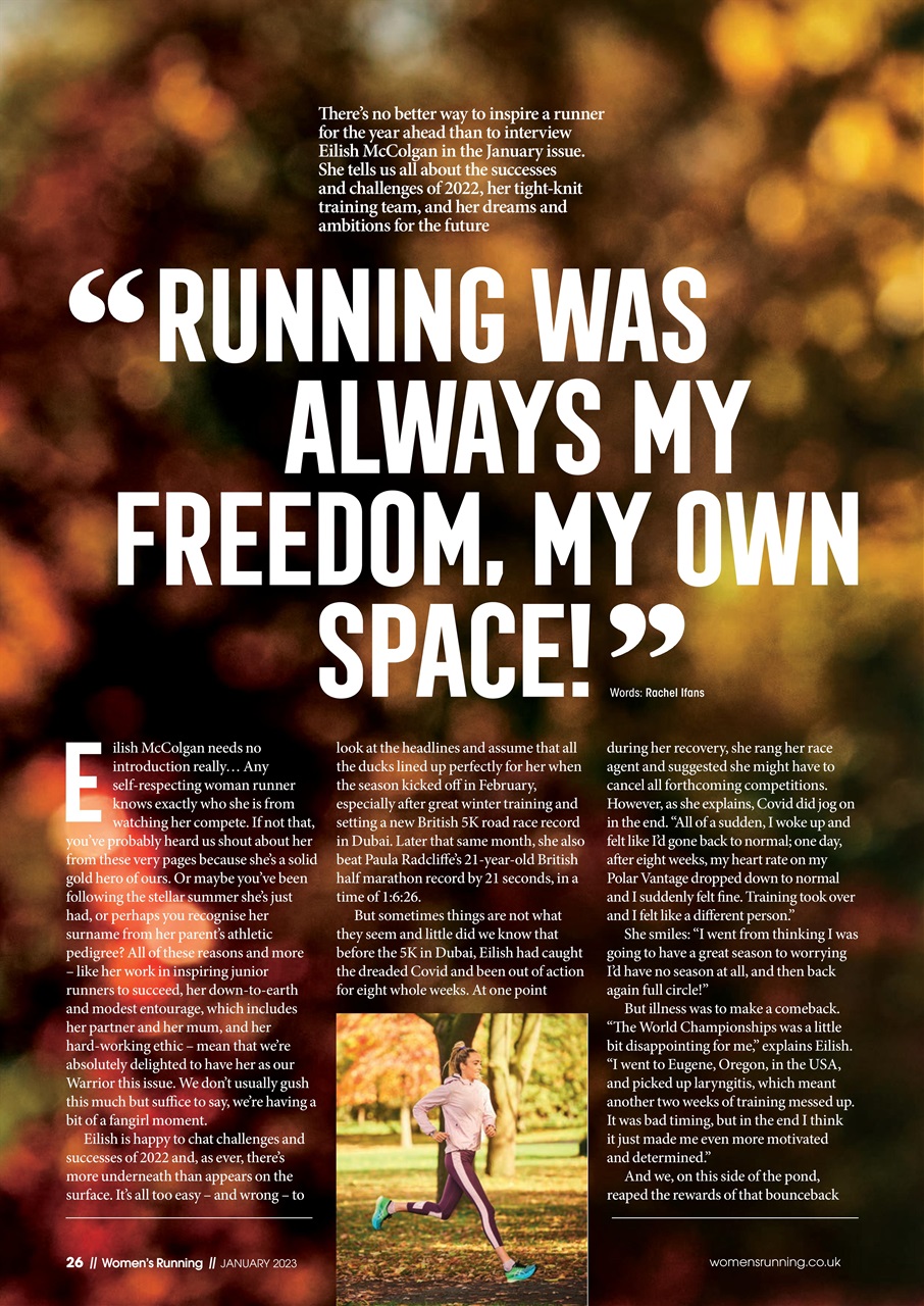 Women’s Running Preview Pages