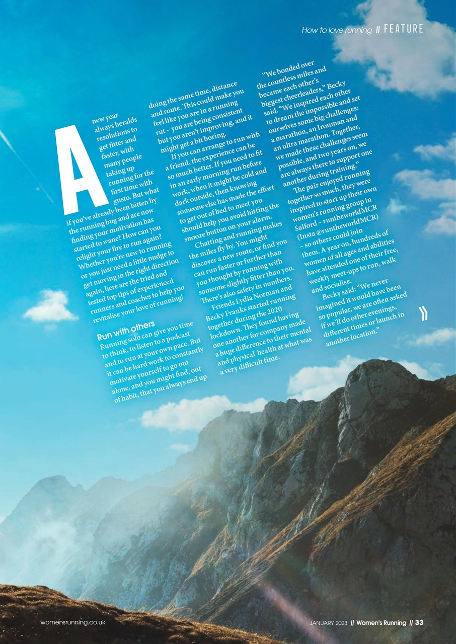 Women’s Running Preview Pages