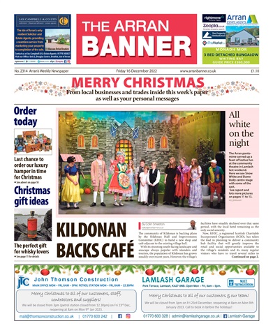 Arran Banner issue 16 December 2022